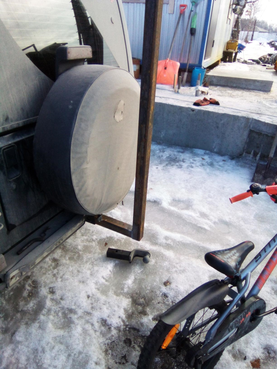 Колхозинг 80 уровня ч.2 (велобагажник) — Jeep Wrangler (TJ), 4 л, 1998 ...