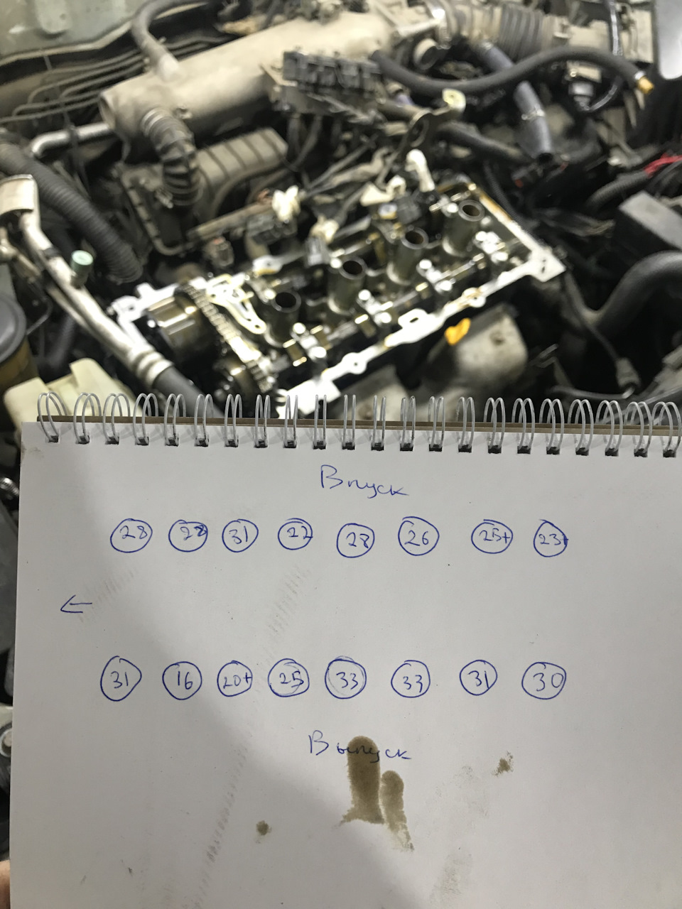 Регулировка клапанов — Nissan Almera Classic (B10), 1,6 л, 2008 года ...