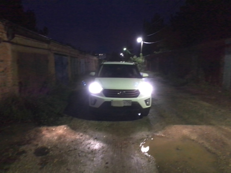 Лампы Osram COOL BLUE INTENSE. — Hyundai Creta (1G), 1,6 л, 2019 года ...