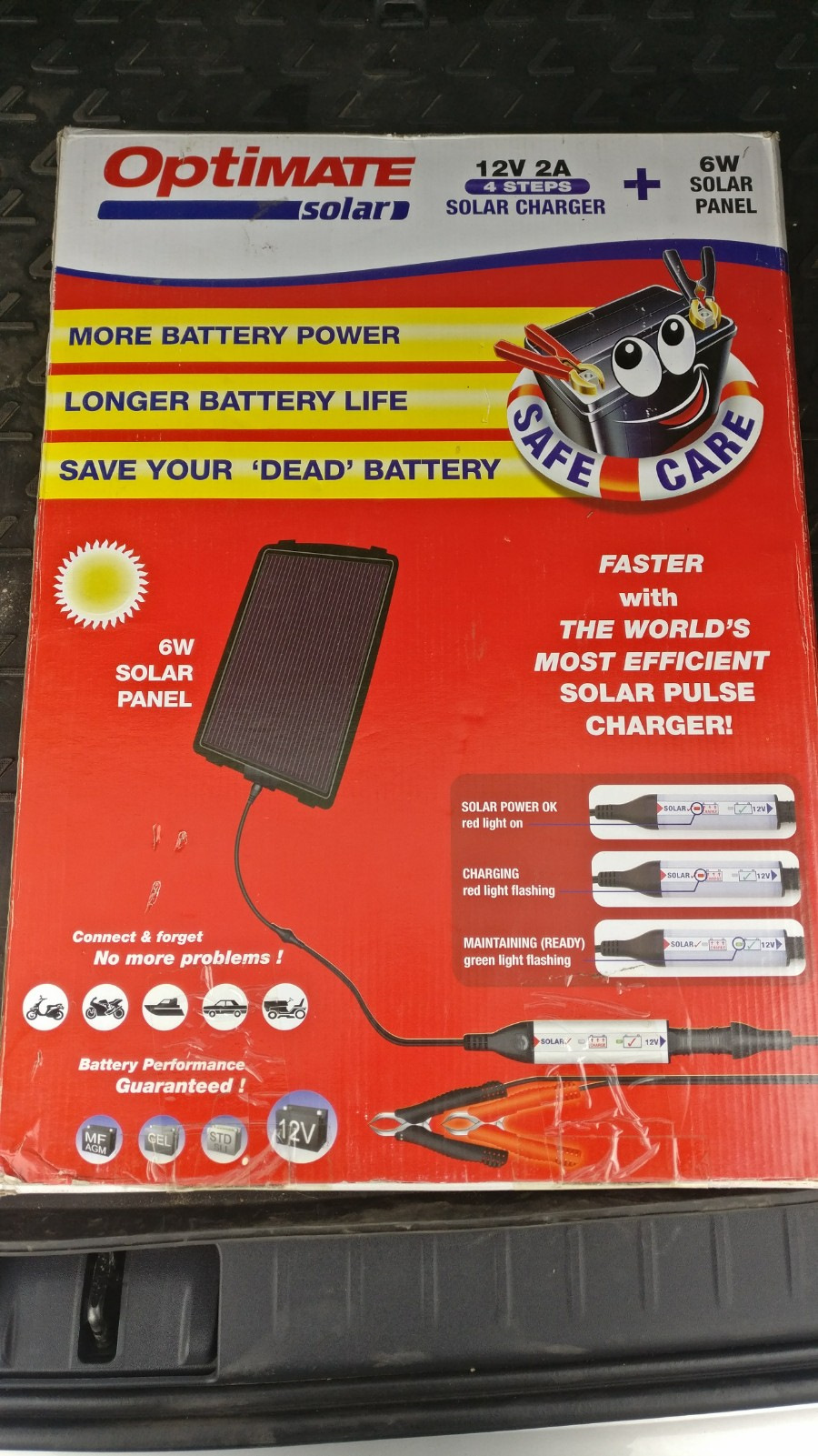 Optimate Solar: описание и фотоотчёт об установке — Battery Service на  DRIVE2