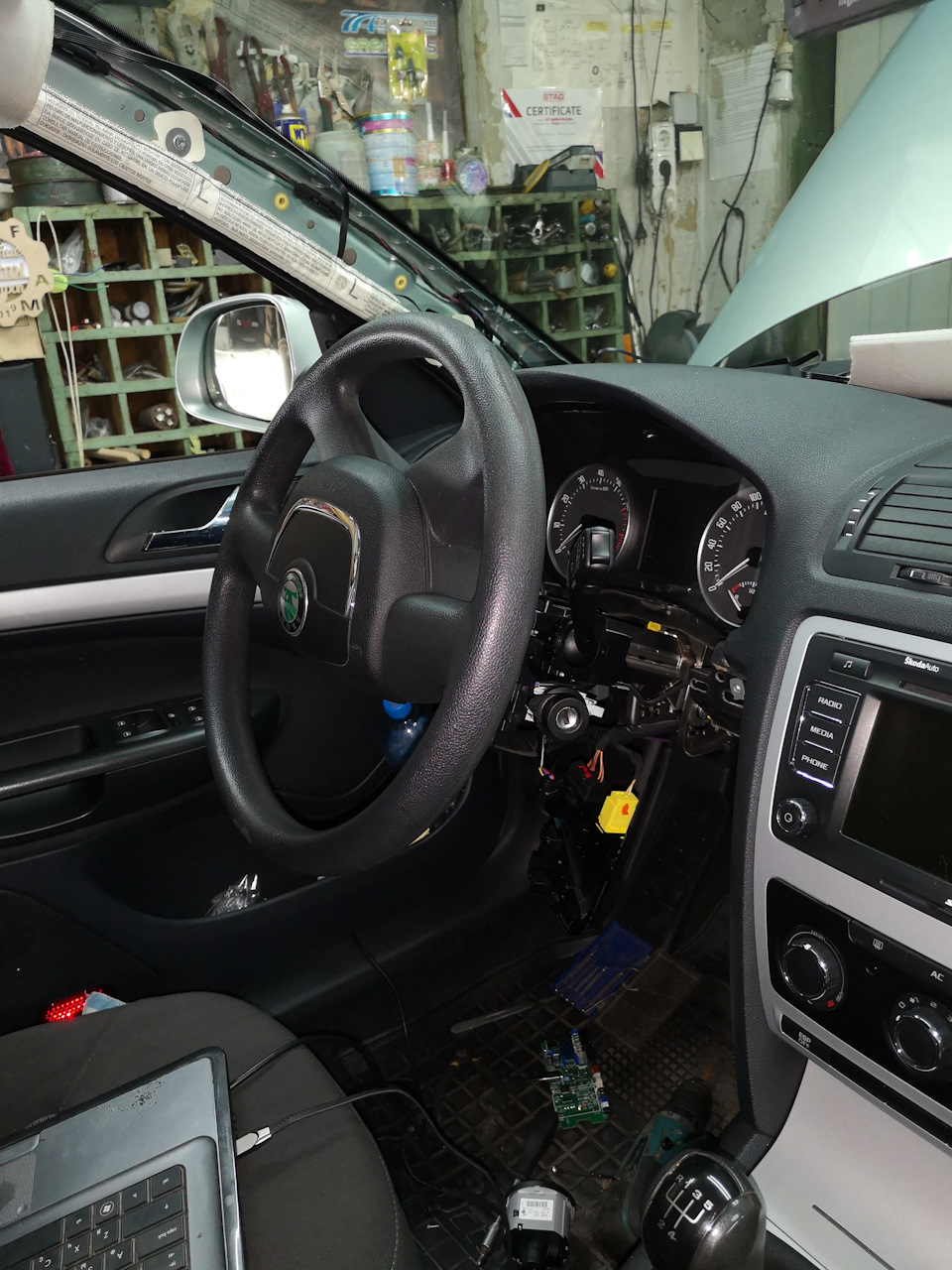 Установка автозапуска на шкода октавия а5