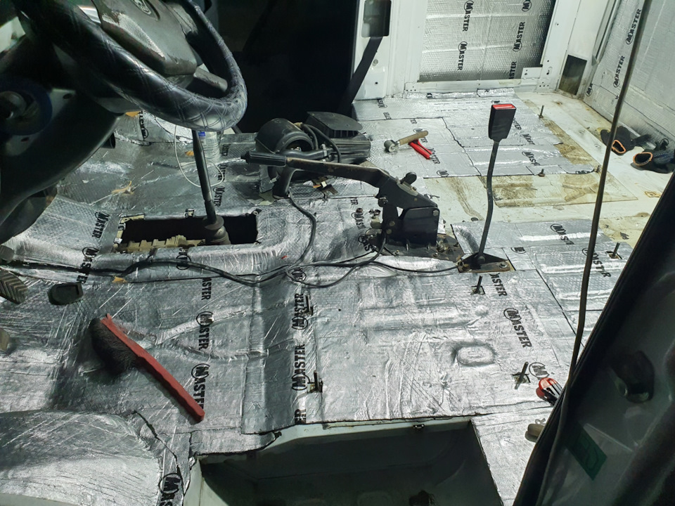 Вибро и шумоизоляция газель бизнес фермер ч1. — ГАЗ Газель, 2,9 л, 2015 ...