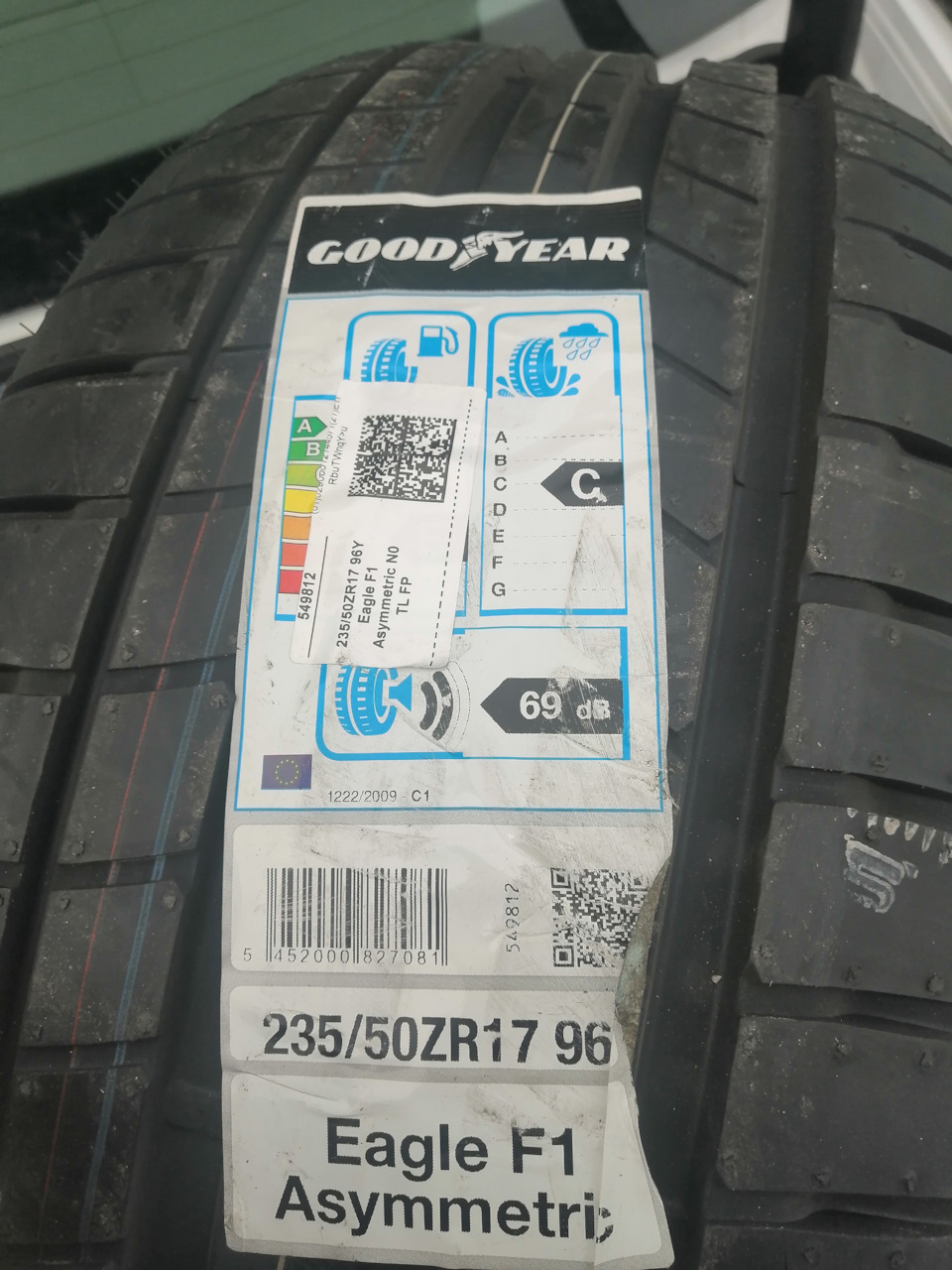 235/50 17 Eagle F1 Asymmetric — Skoda Octavia Scout A7 Mk3, 1,8 л, 2016 ...