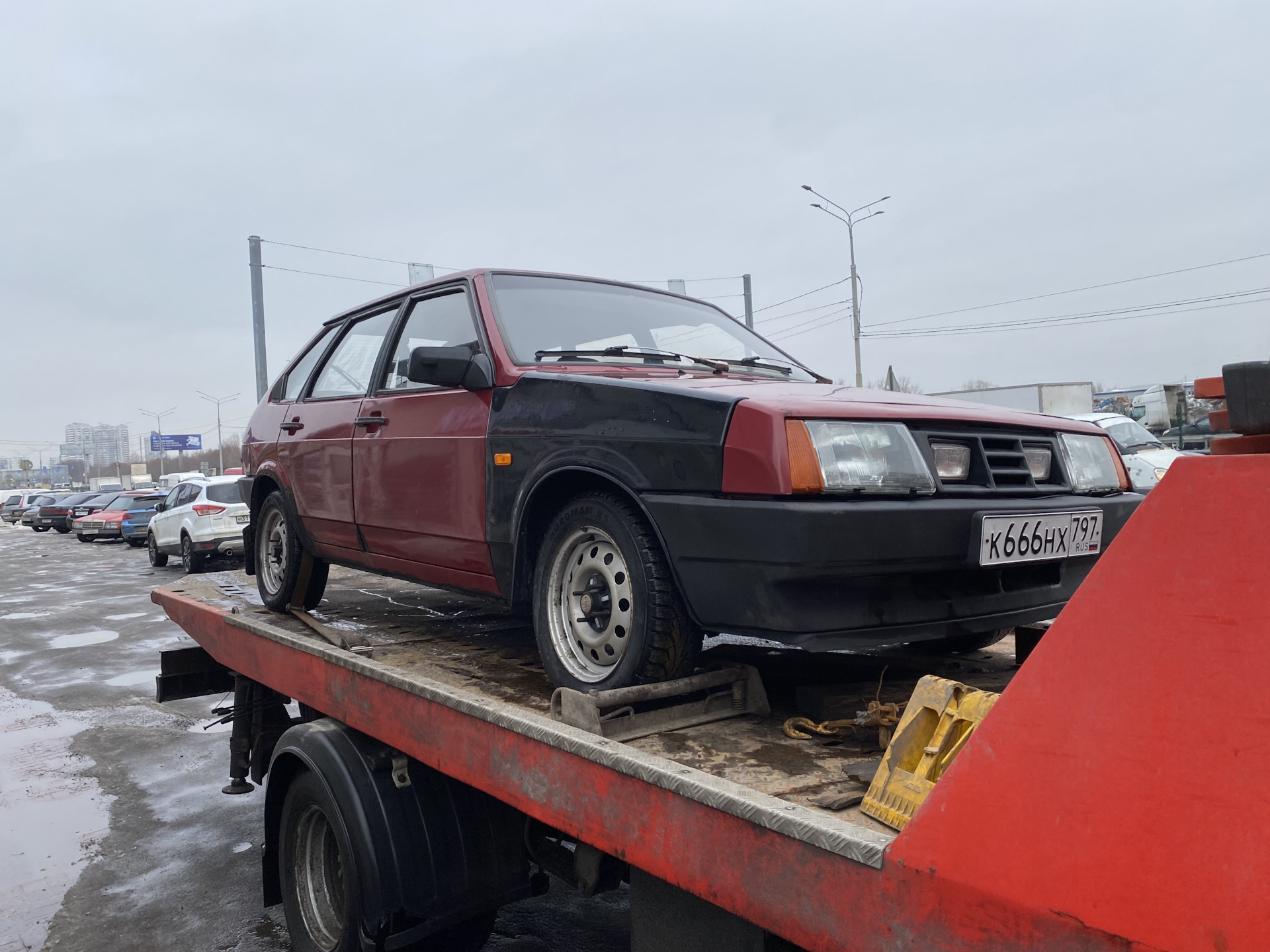 Эвакуация, положил мотор! Тяжёлая судьба 2109. — Lada 2109, 1,6 л, 1987  года | эвакуация | DRIVE2