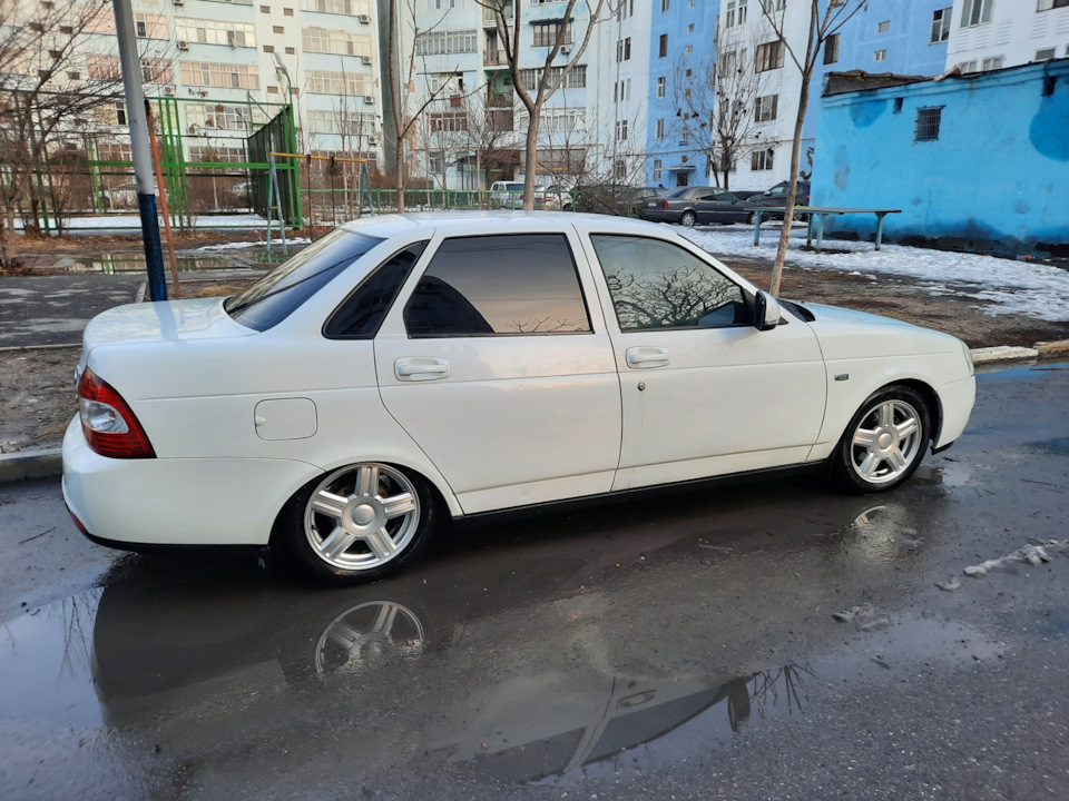 #6 — занижение и 15-е торусы — Lada Приора седан, 1,6 л, 2013 года ...