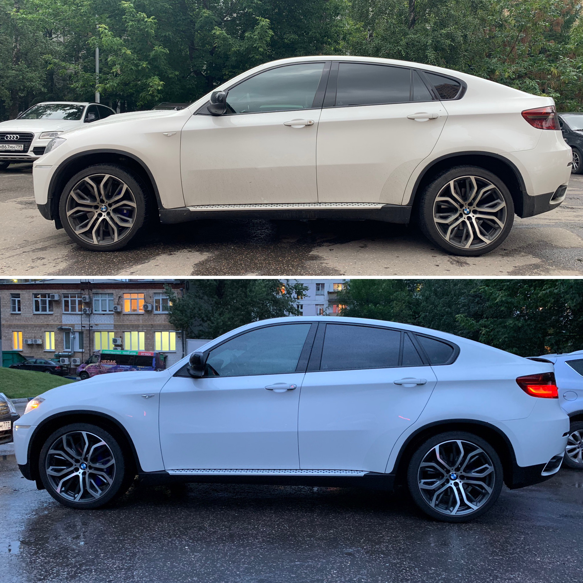 Занижение bmw x6 e71