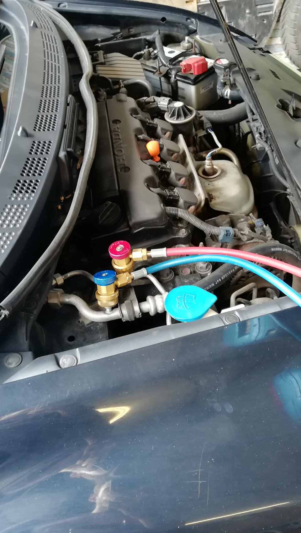 Заправка кондера — Honda Civic 4D (8G), 1,8 л, 2008 года | визит на ...