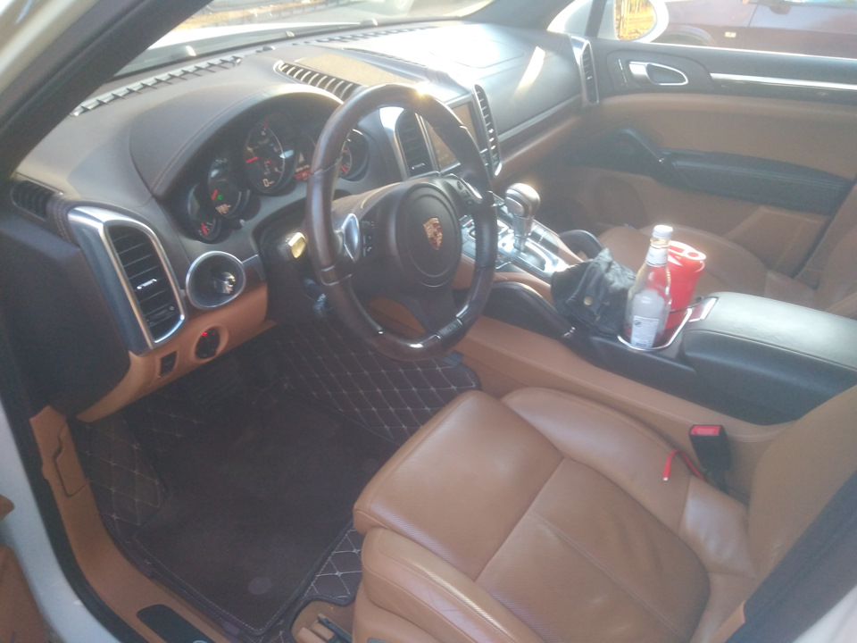 Ковры из экокожи — Porsche Cayenne (2G) 958, 3 л, 2012 года ...