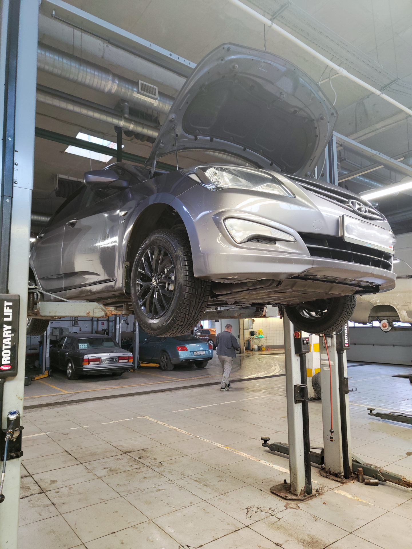 Маслянный сервис, замена фильтров — Hyundai Solaris (1G), 1,6 л, 2016 ...