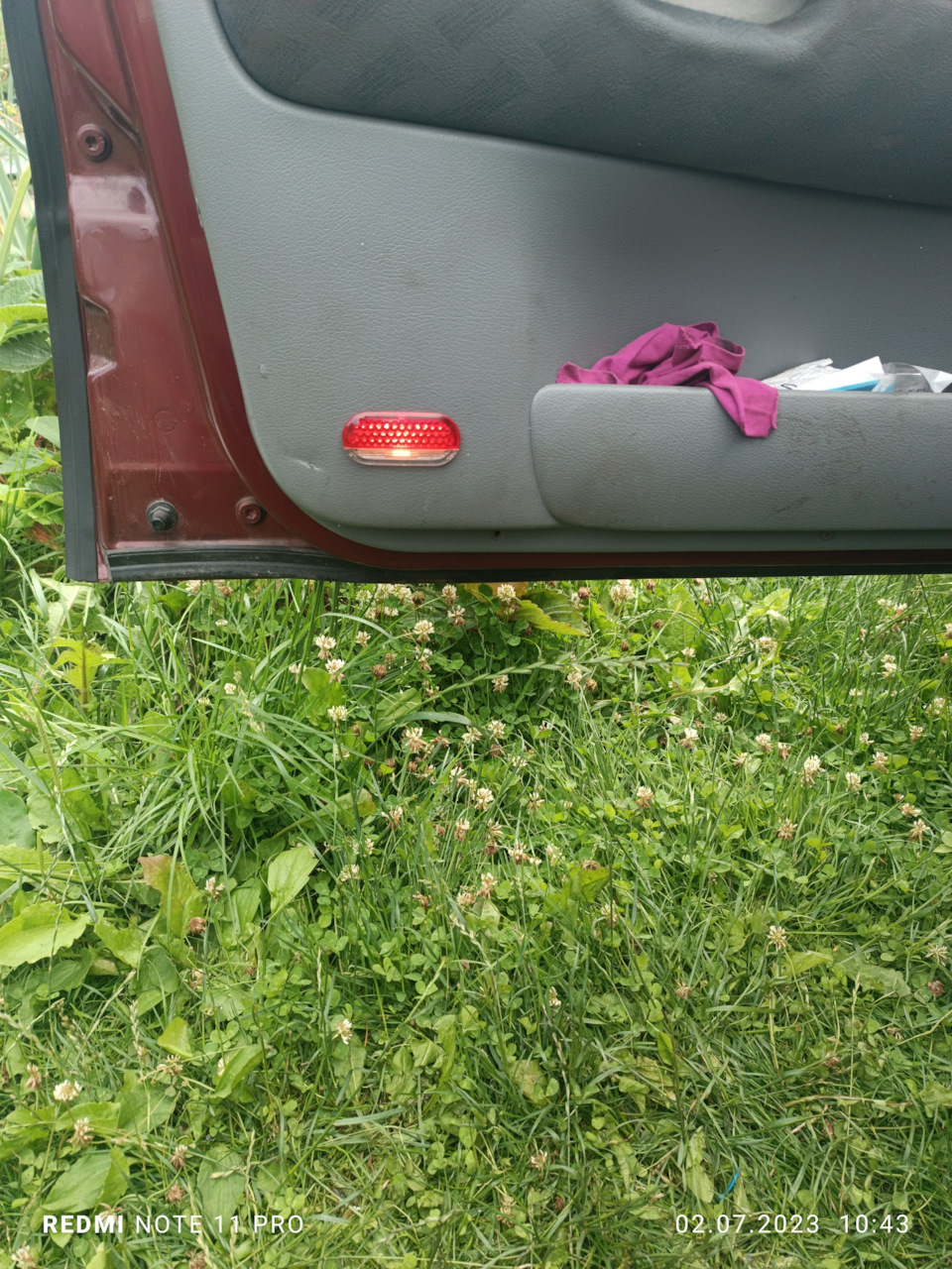 Подсветка в двери. — Skoda Octavia A4 Mk1, 2 л, 2000 года | своими ...