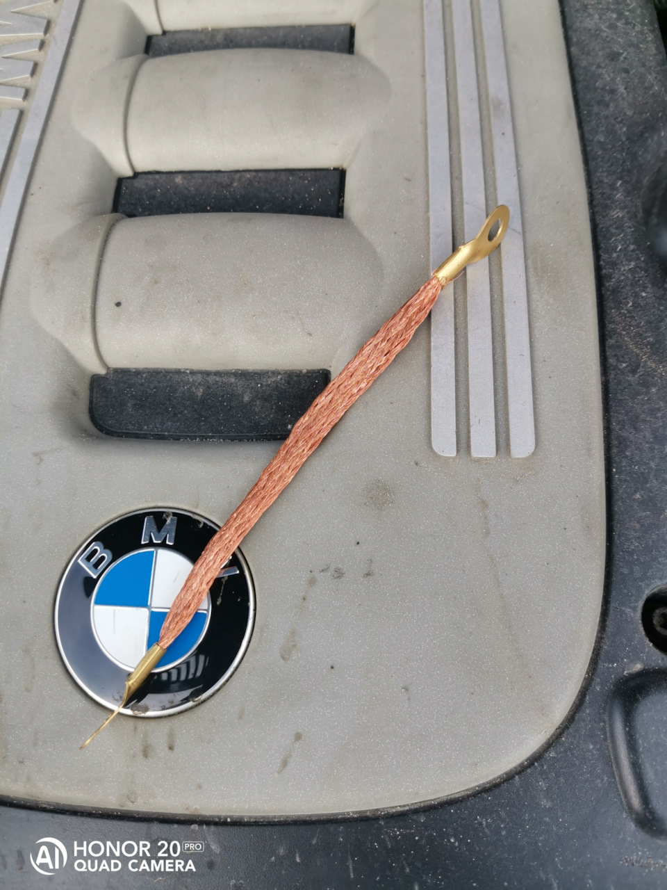 Масса"косичка" и провод парктроника — BMW X5 (E70), 3 л, 2007 года ...