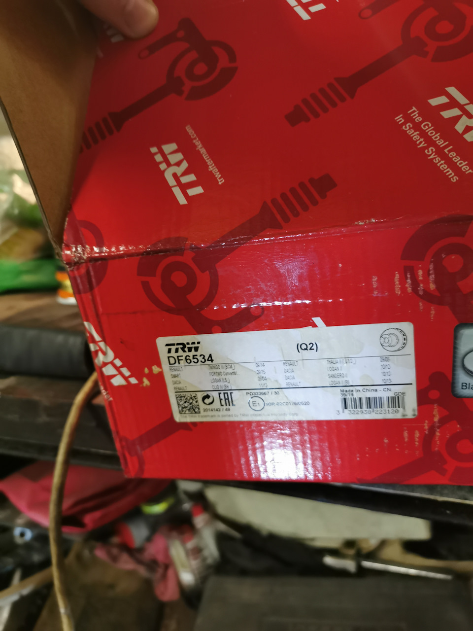 DF6534 Тормозной диск для RENAULT, DACIA, SMART TRW | Запчасти на DRIVE2