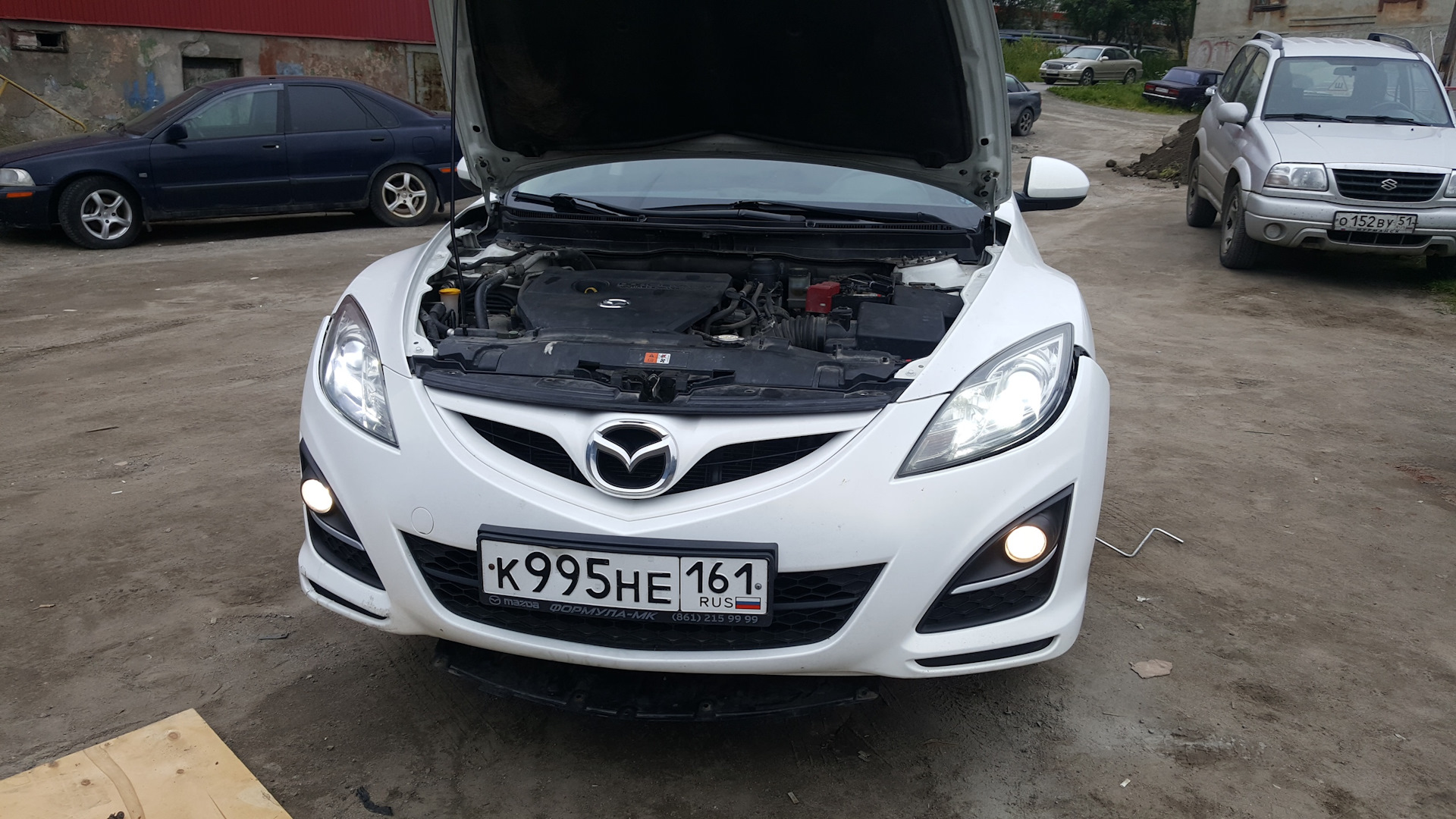 Конец истории с ПТФ + калибровка датчика поворота угла — Mazda 6 (2G ...