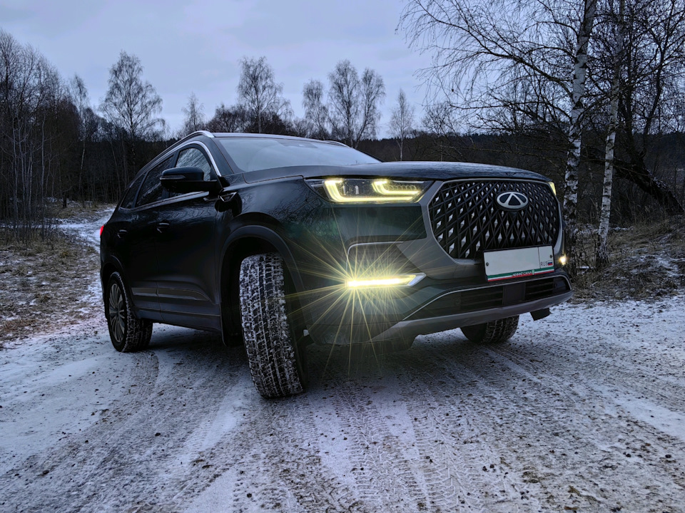 Тизер. Аэродинамические щитки. — Chery Tiggo 8 Pro Max, 2 л, 2024 года ...