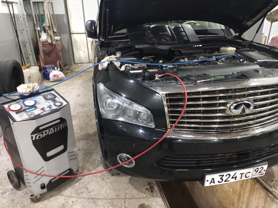 Заправка кондиционера инфинити qx56