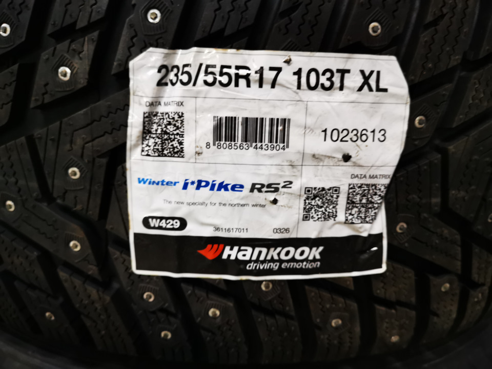 Новые шины на зиму — Volkswagen Tiguan (1G), 2 л, 2012 года | шины | DRIVE2