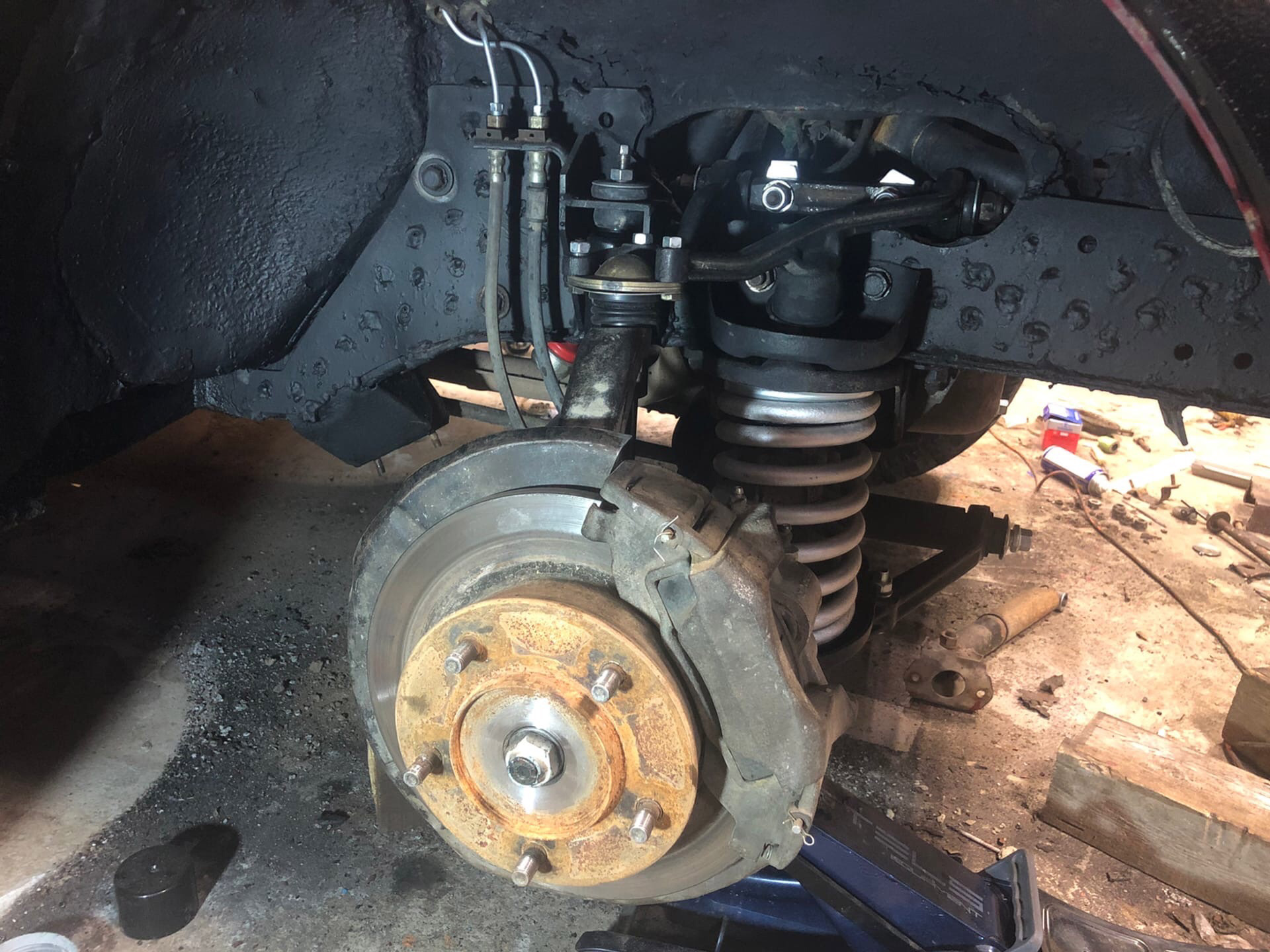 Передняя подвеска — Lada 4x4 3D, 1,7 л, 1981 года | своими руками | DRIVE2