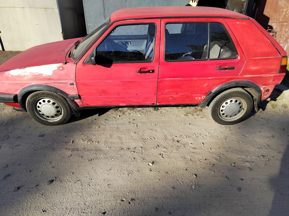 Покраска электрическим краскопультом — Volkswagen Golf Mk2, 1,6 л, 1991 ...