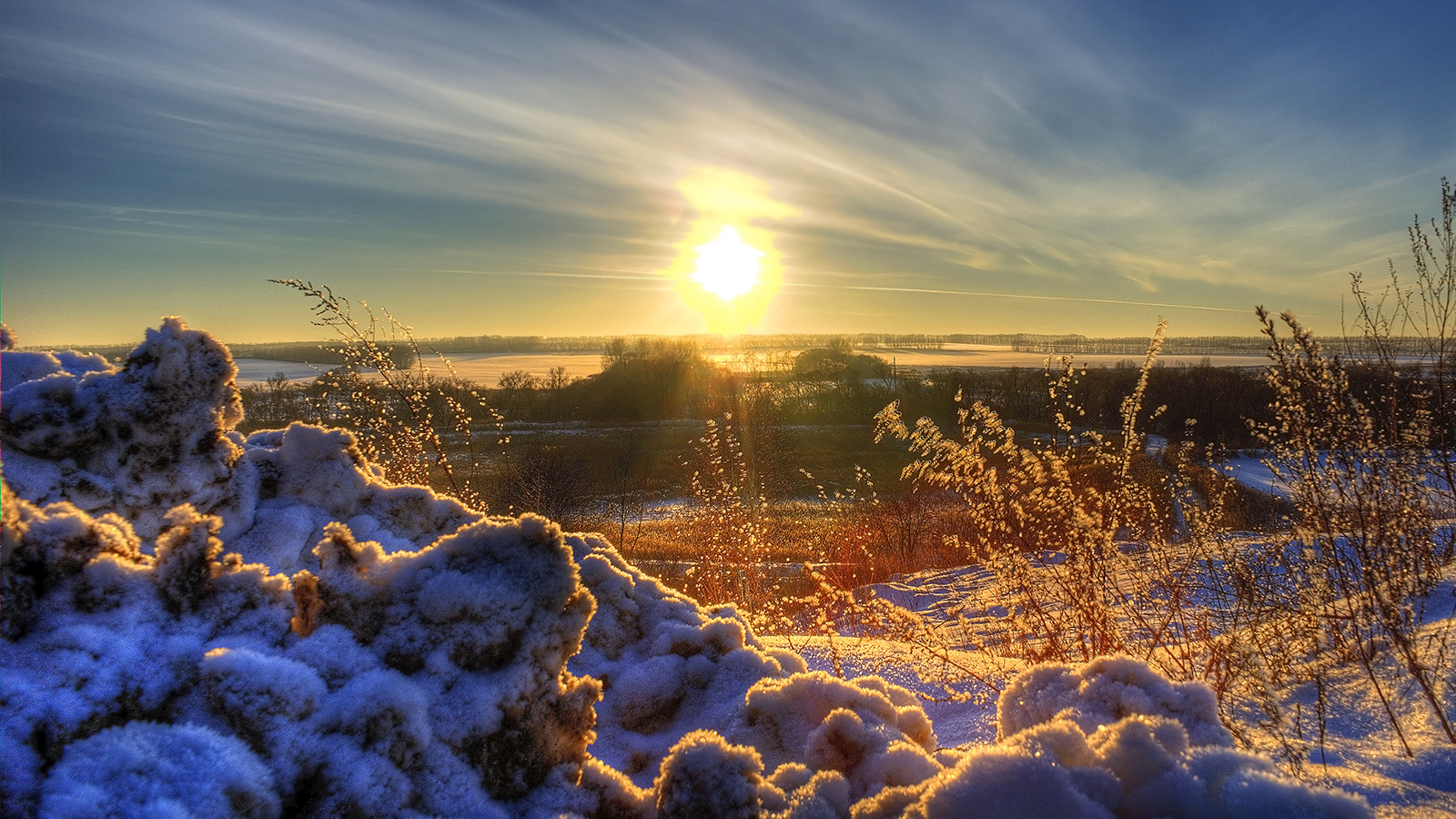 Зимний пейзаж Мордовия