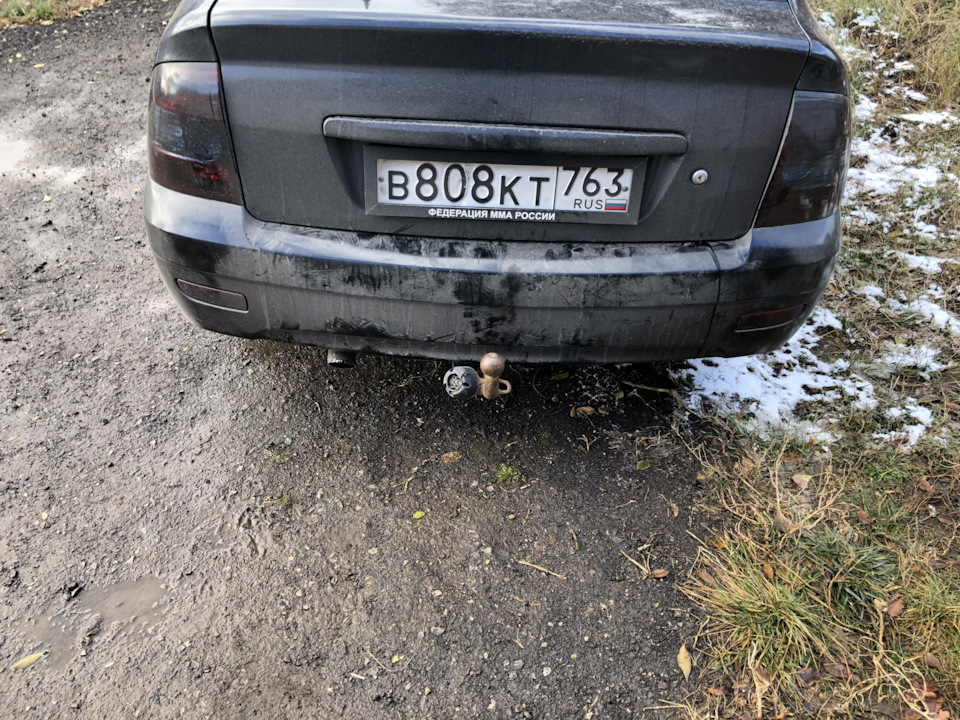 Установка фаркопа на приору — Lada Приора хэтчбек, 1,6 л, 2008 года ...