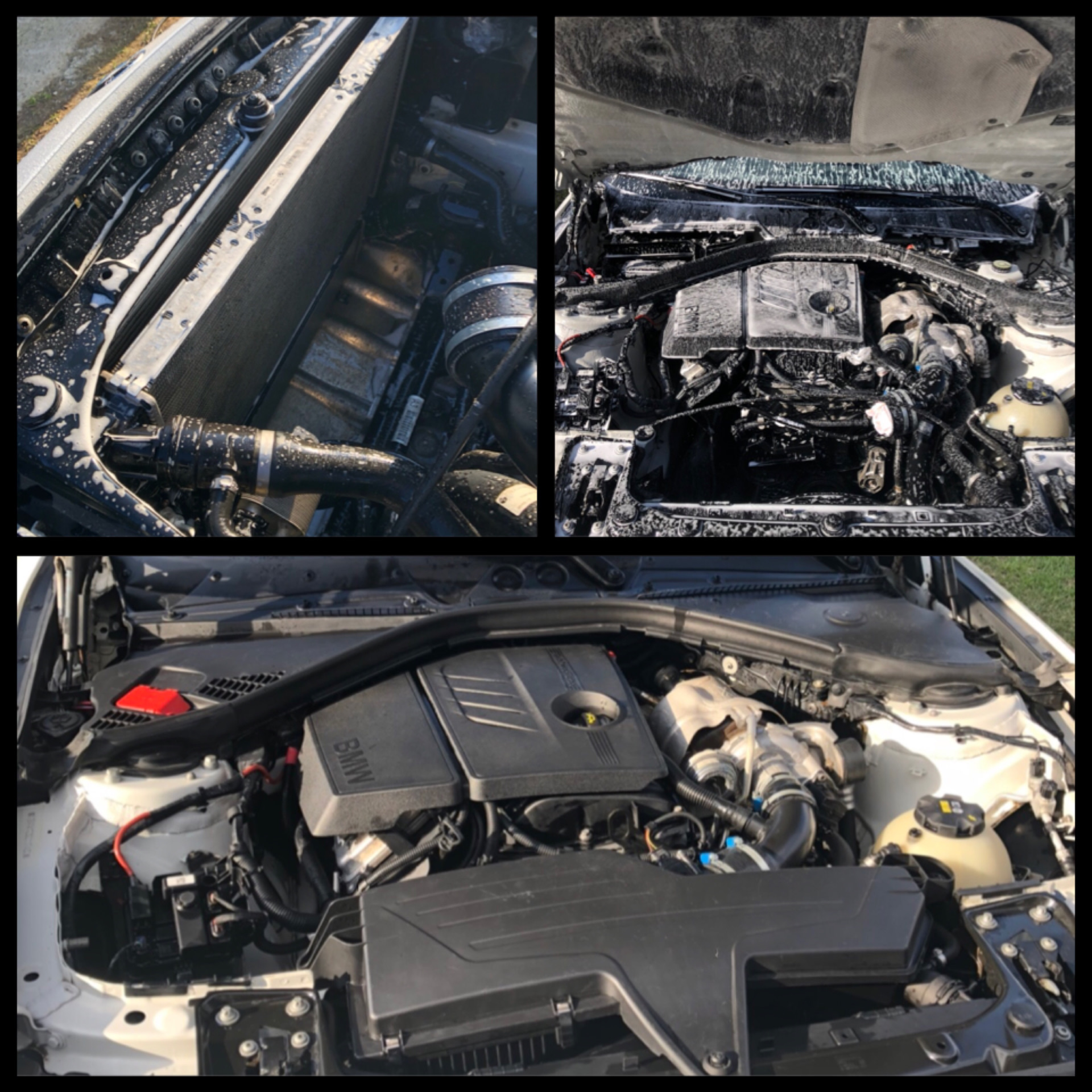 Плановая мойка радиаторов без снятия и моторного отсека — BMW 1 series ...