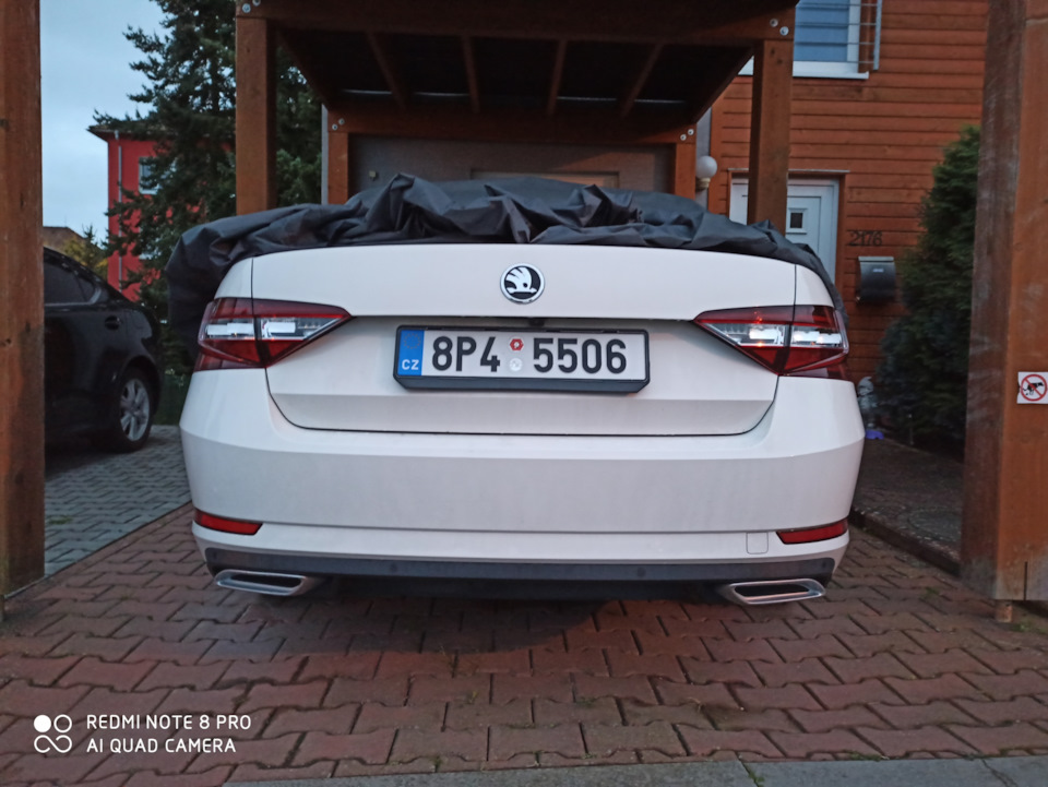 Имитация выхлопа Шкода Суперб — Skoda Superb Mk3, 2 л, 2016 года ...