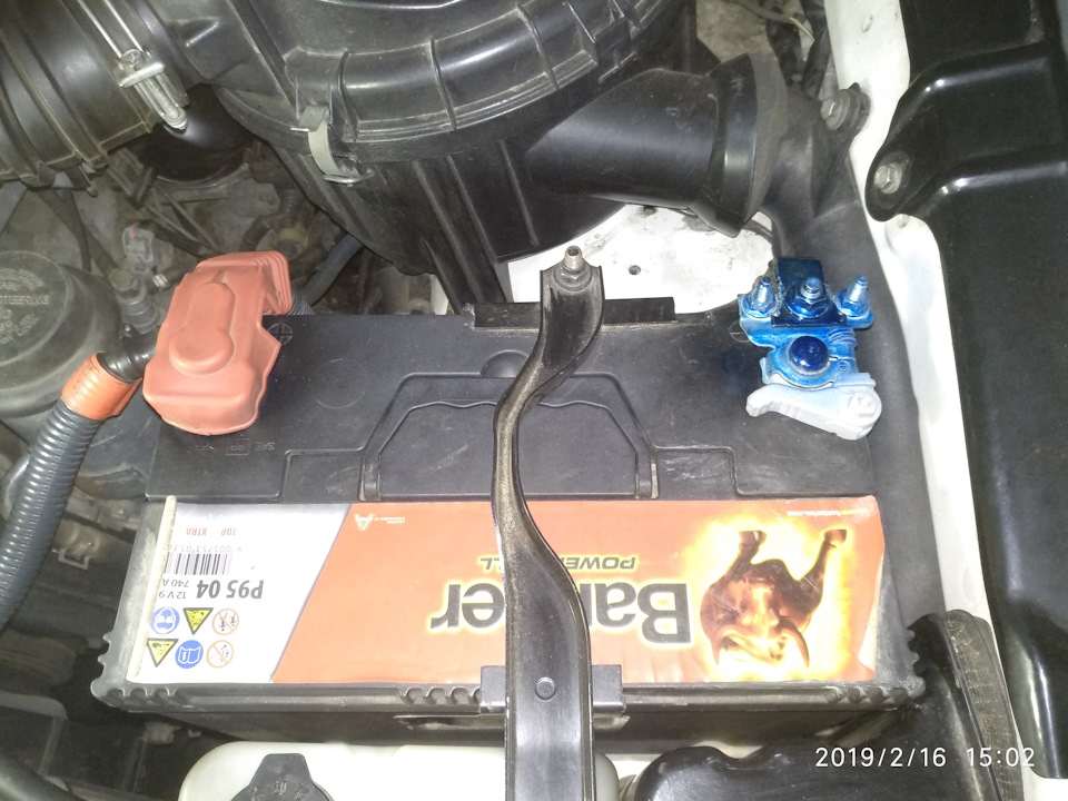 176. Установил быстросъемные клеммы на минусовые клеммы АКБ. — Toyota ...