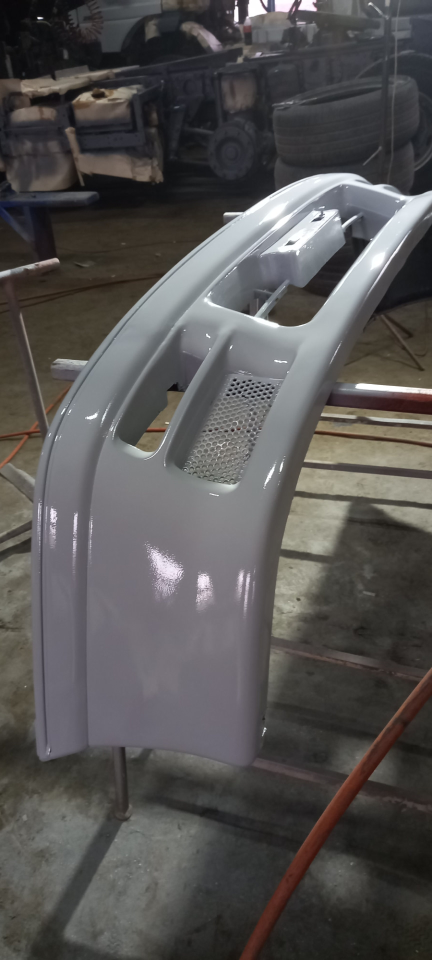 Фінішна грунтовка перед покраскою бампера GTI lancer IV — Mitsubishi ...