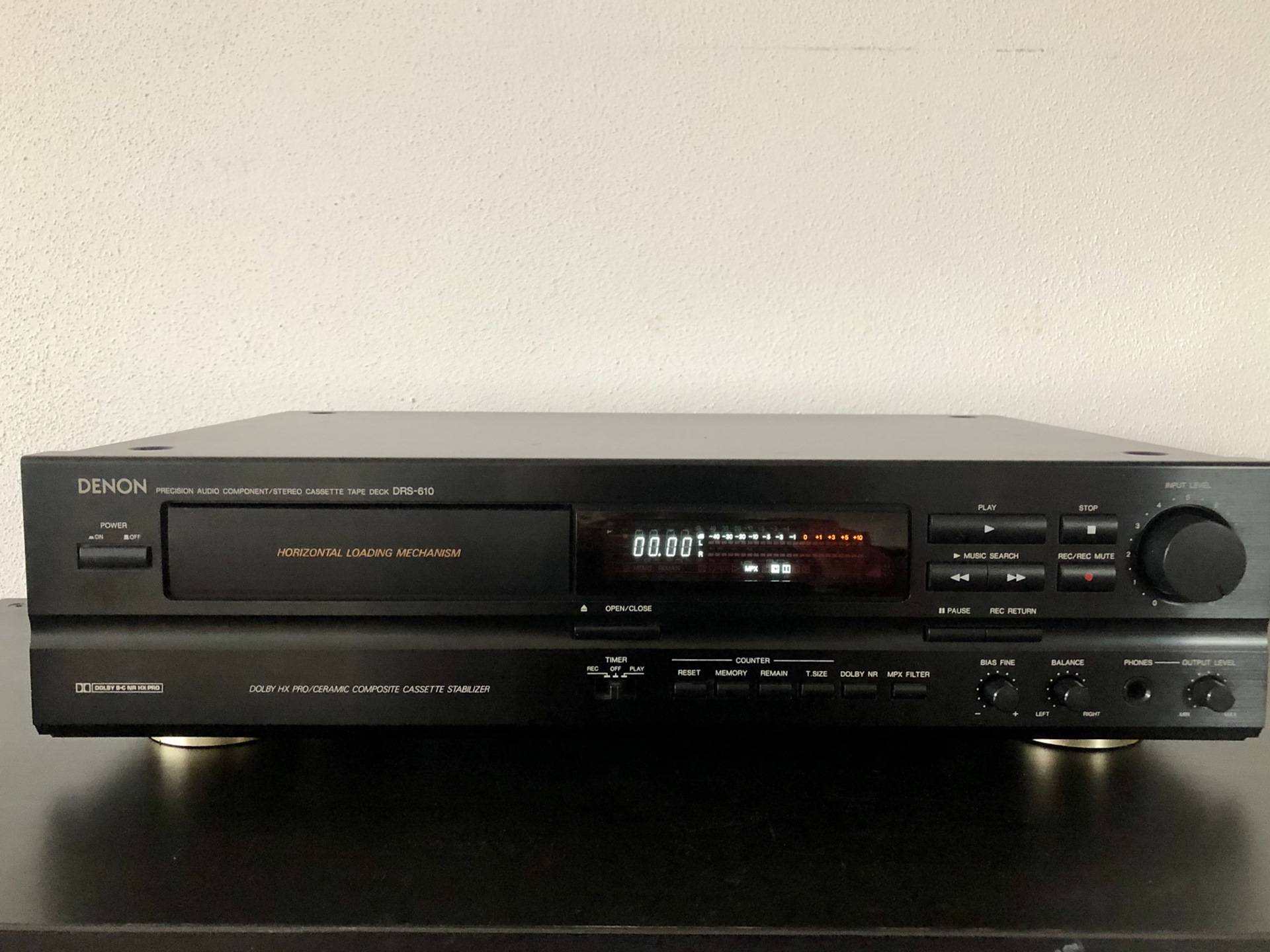 Denon DRS-610 кассетная дека с горизонтальной загрузкой