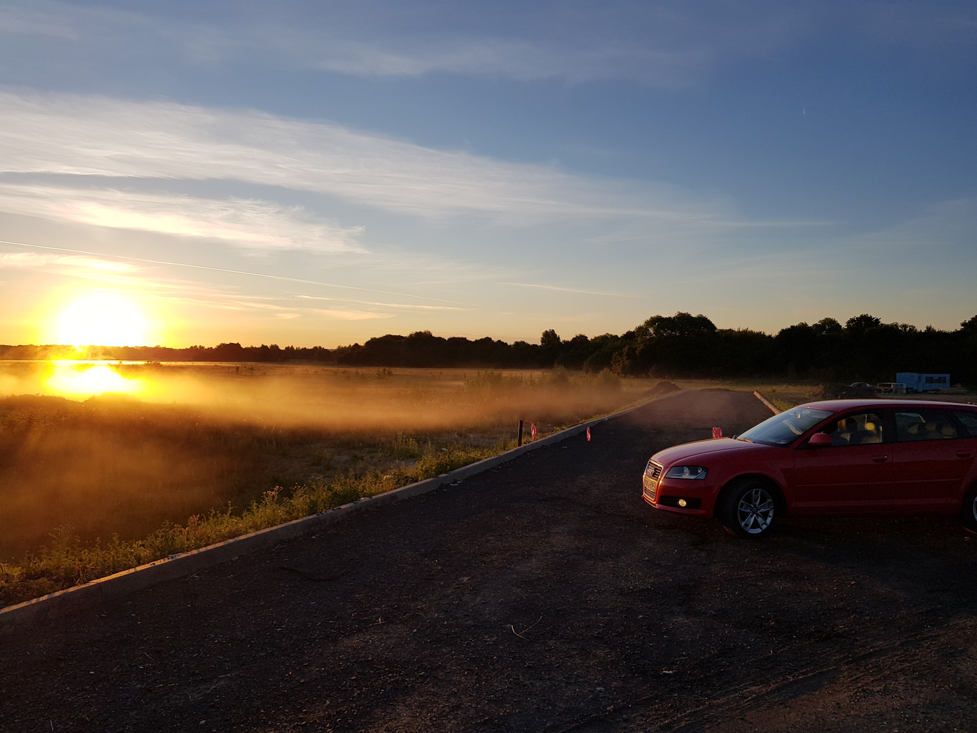 Subaru на закате