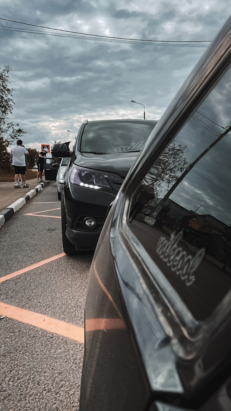 самозатемняющаяся пленка на фары — Honda CR-V (RM), 2,4 л, 2013 года ...