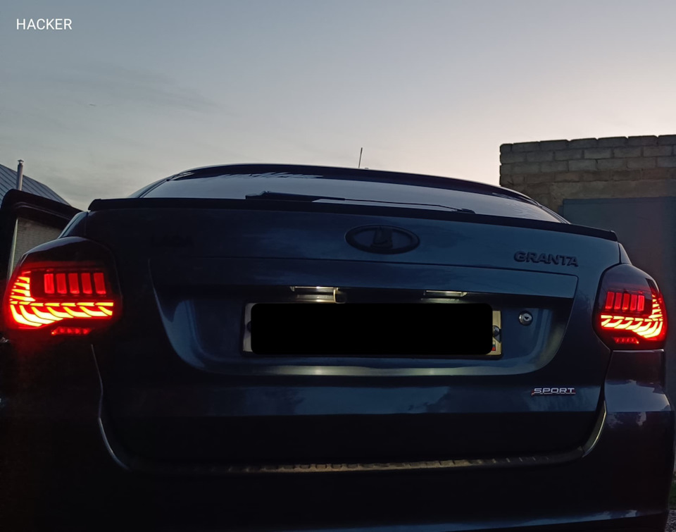 Светодиодные задние фонари — Lada Гранта Лифтбек (1G), 1,6 л, 2014 года ...
