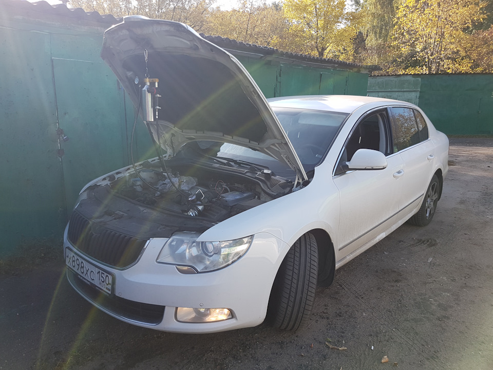 Промывка форсунок Лавром + ТО — Skoda Superb Mk2, 1,8 л, 2012 года ...