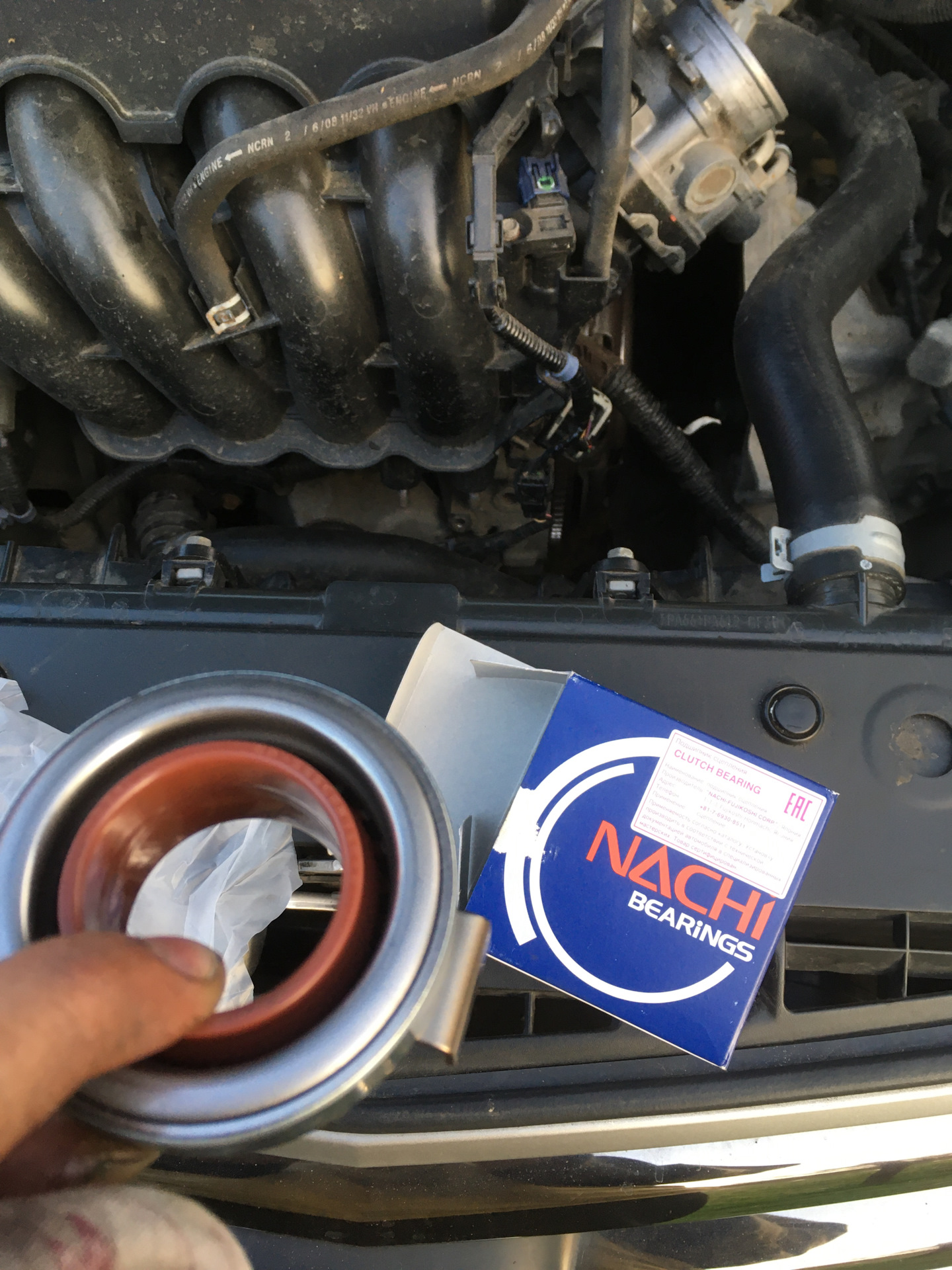 Замена выжимного без снятия подрамника. — Honda Accord (8G), 2,4 л ...