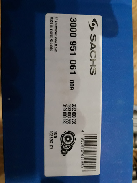 3000951061 Сцепление, комплект для AUDI, SEAT, SKODA, VW SACHS ...
