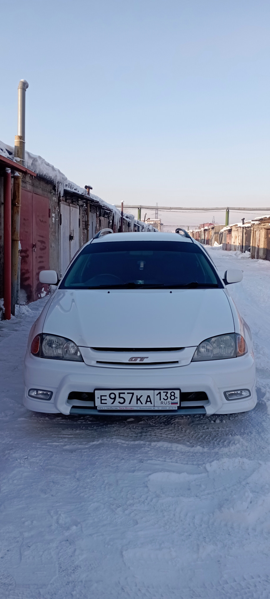 Зима — Toyota Caldina (210), 2 л, 2000 года | фотография | DRIVE2