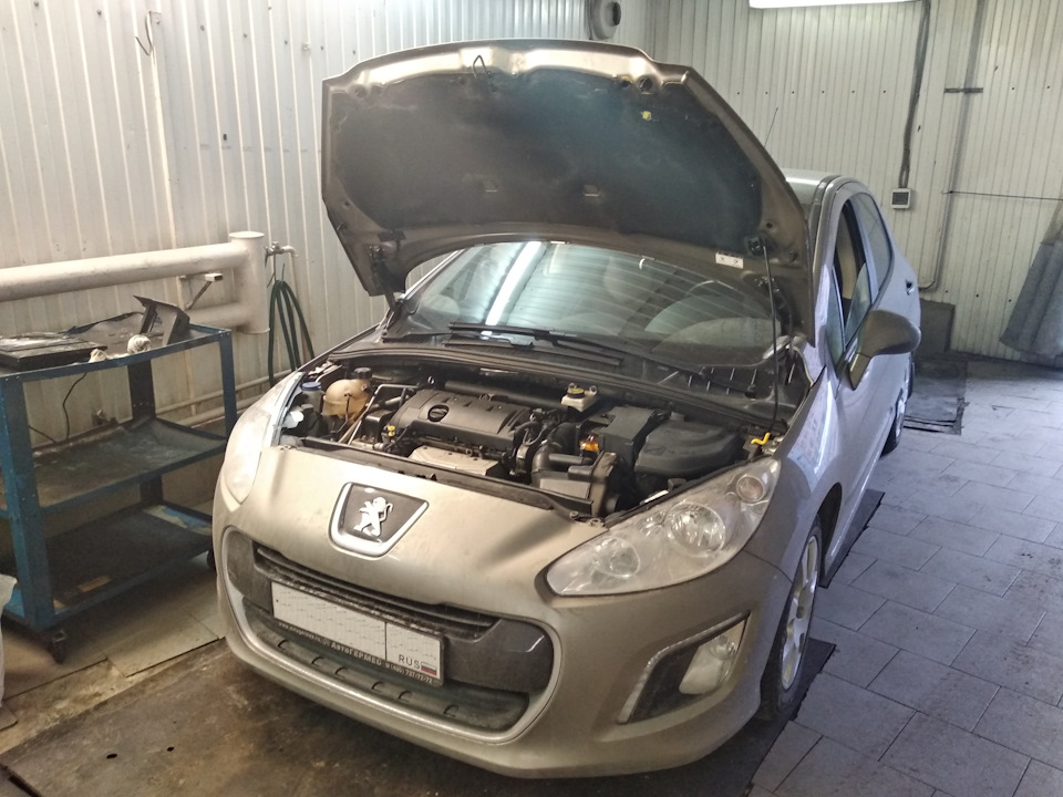 Промывка радиатора печи + замена антифриза (Ремонт 1) — Peugeot 308 (1G ...