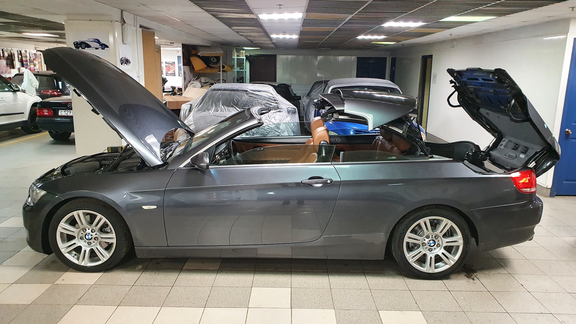 Обслуживание и устранение косяков крыши — BMW 3 series Convertible (E93),  2,5 л, 2007 года | визит на сервис | DRIVE2