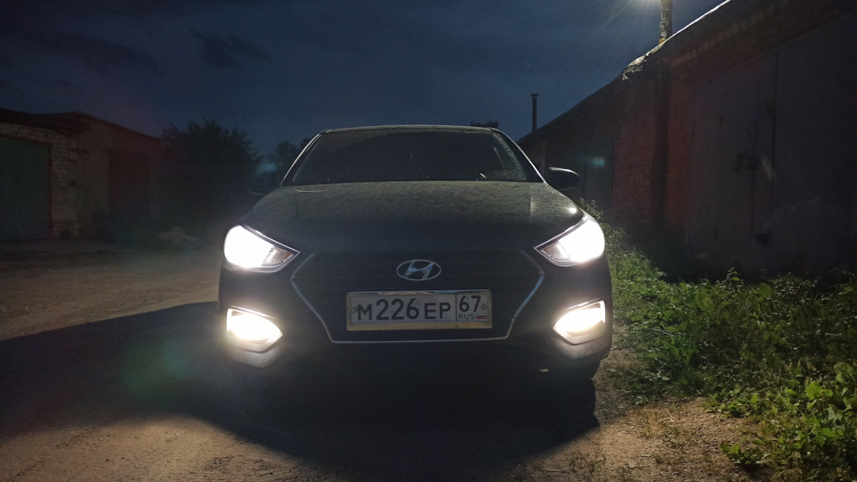#11 Габариты/ДХО — Hyundai Solaris (2G), 1,4 л, 2018 года | аксессуары ...