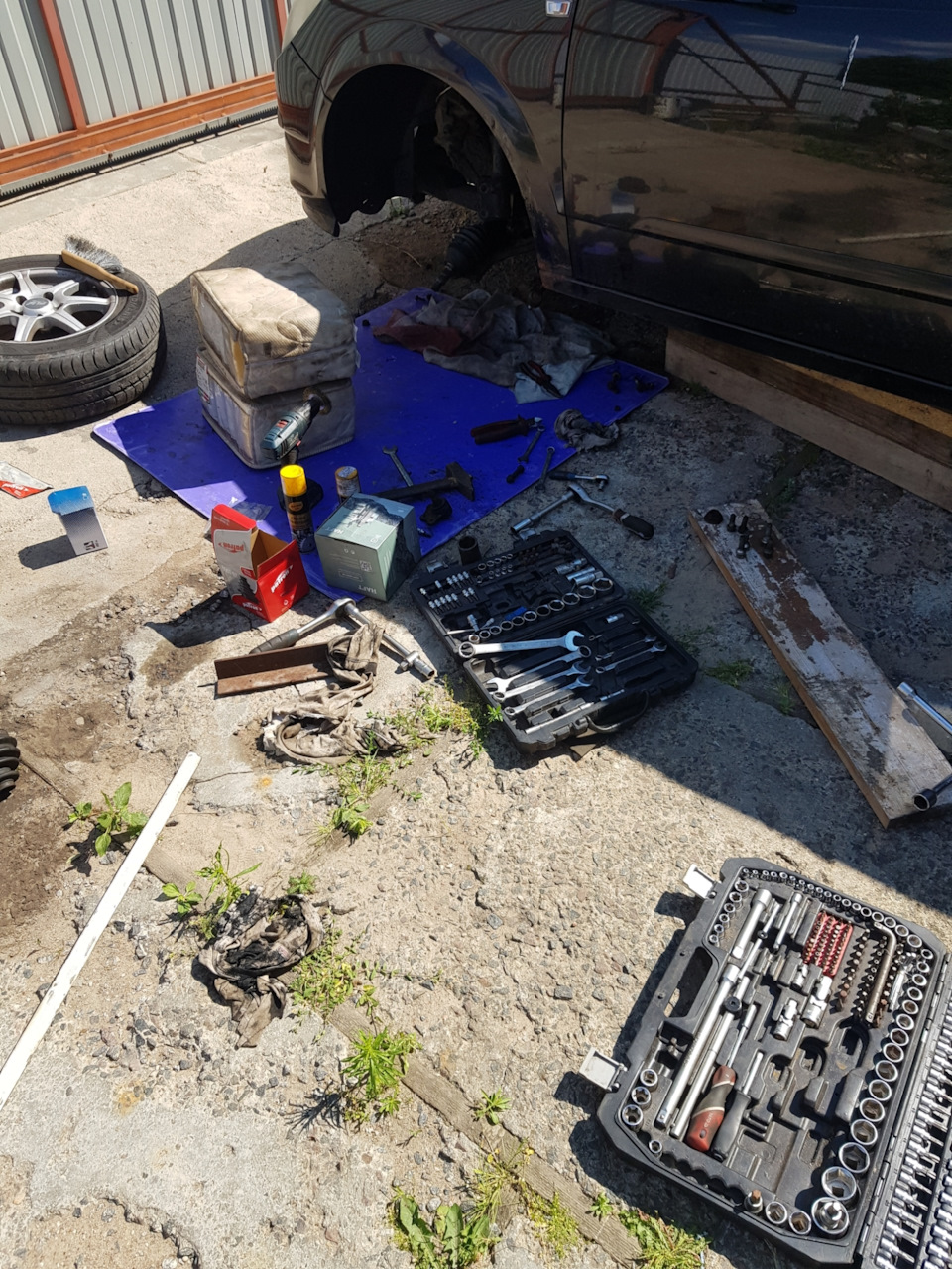 Замена ступичного подшипника, шаровой опоры, пыльника шруса. — Opel ...