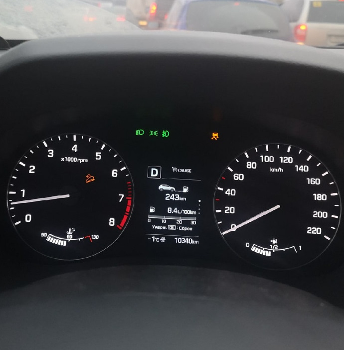 Неисправность ABS и помощи при спуске/подъёме — Hyundai Creta (1G), 2 л