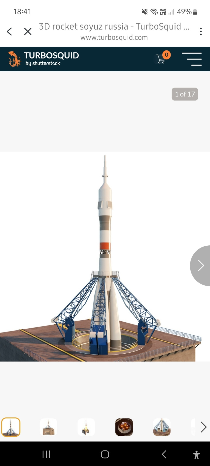 3D модель ракеты союз с стартовым столом — Lada Приора хэтчбек, 1,6 л ...