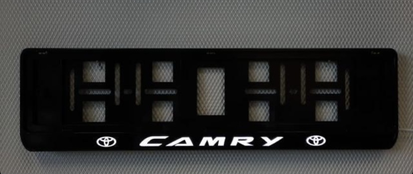 Номерные рамки с led подсветкой — Toyota Camry (XV50), 2 л, 2016 года ...