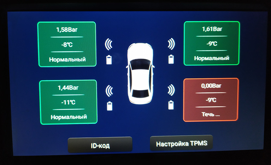 TPMS usb система для android магнитол c 5-ю внешними датчиками давления ...