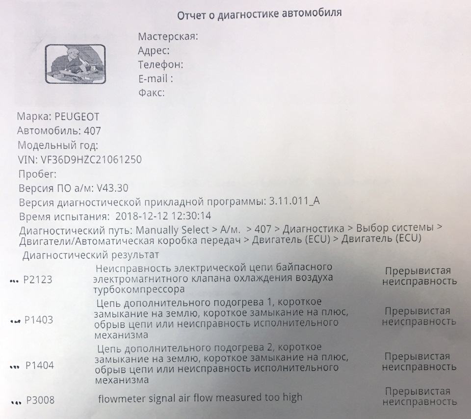 Что-то авто не хочет ехать — Peugeot 407, 1,6 л, 2004 года | наблюдение |  DRIVE2