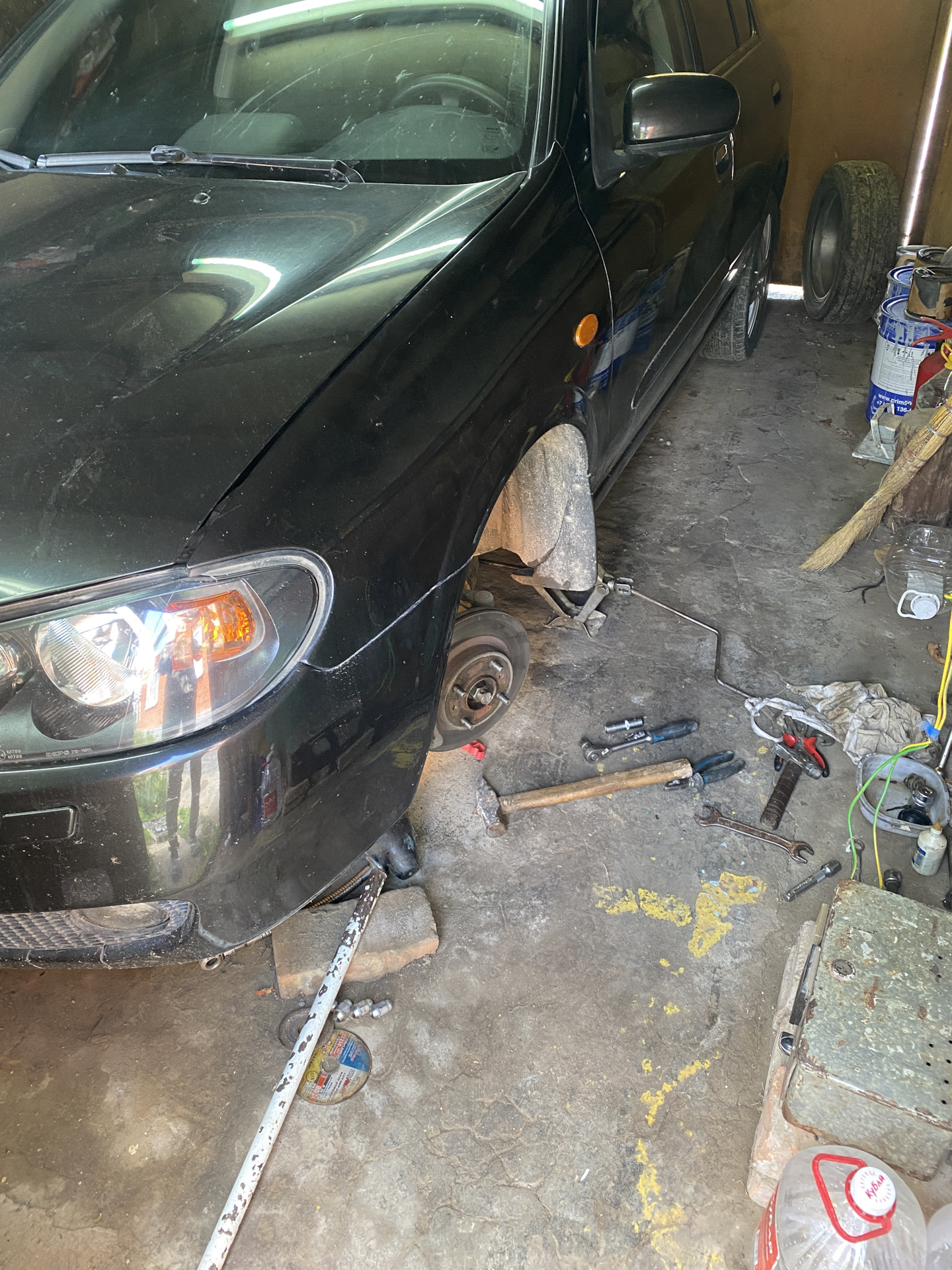 Замена сайлентблоков и шаровых передней подвески. — Nissan Almera II ...