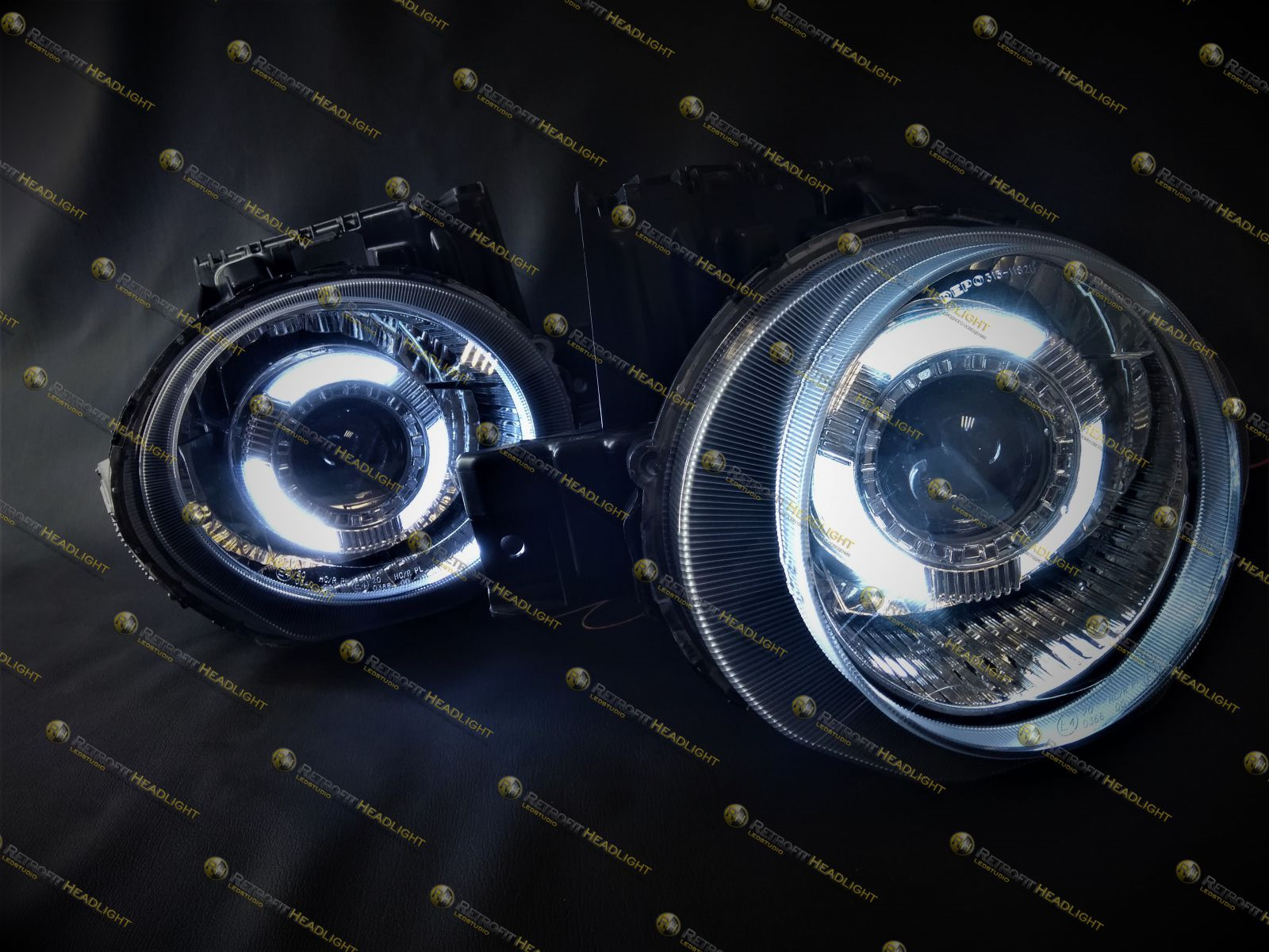 BiLed фары Nissan Juke.Установка BiLed модулей. Светодиодный тюнинг фар ...