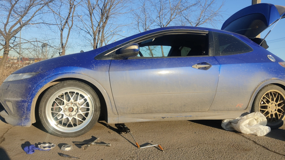 Взял на пробу 17колеса легендарные Рейс Волки Эволюшн 4 — Honda Civic ...