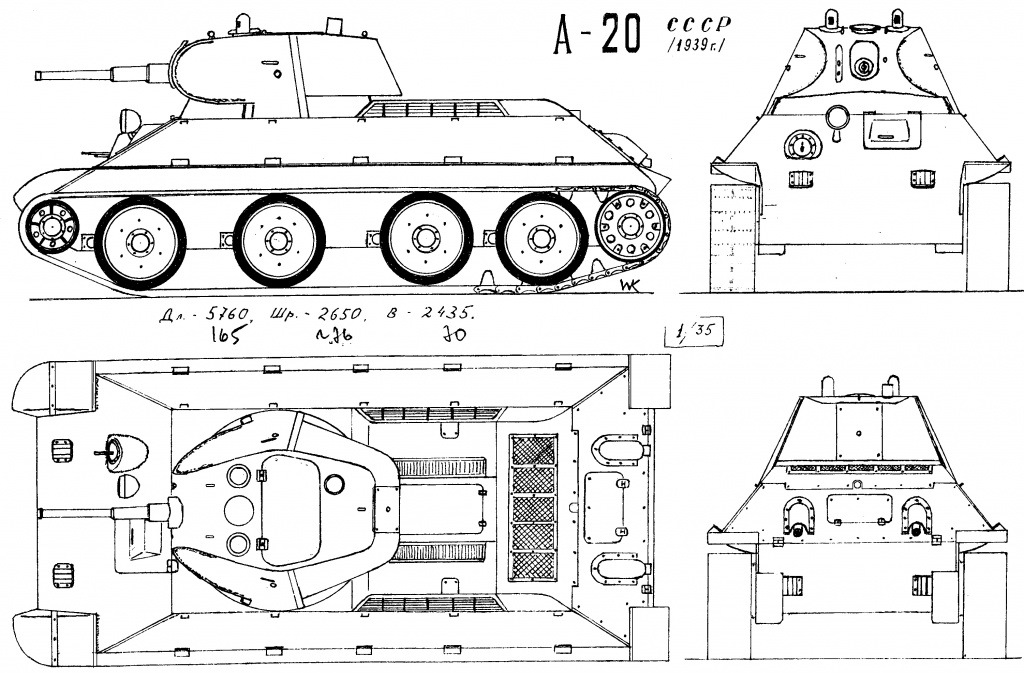 Чертежи модели т34 масштаба 1 16
