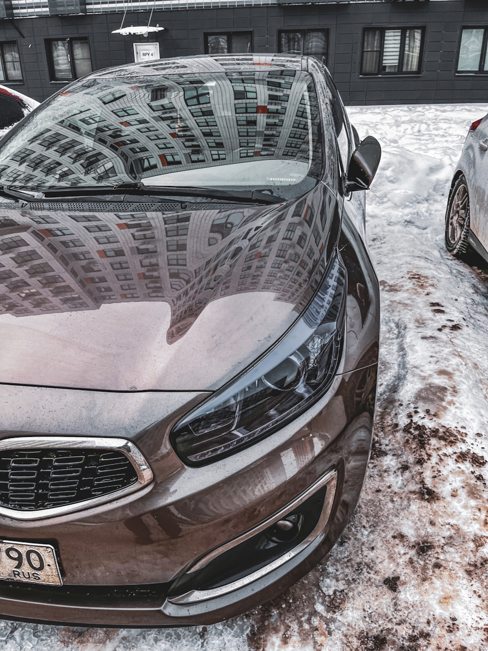 Прозрачный полиуретан или фотохром на фары 🫠🫠 — KIA Ceed (2G), 1,6 л ...